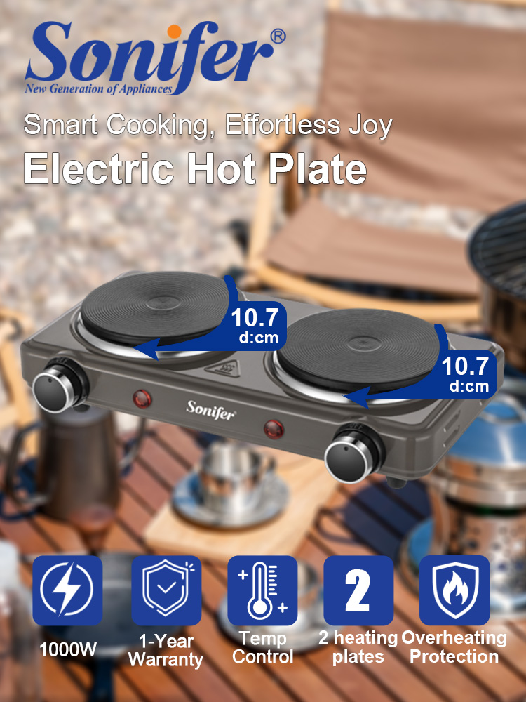 Induction Cooktop Portable - 더블 버너 전기 스토브 Sonifer SF-3068