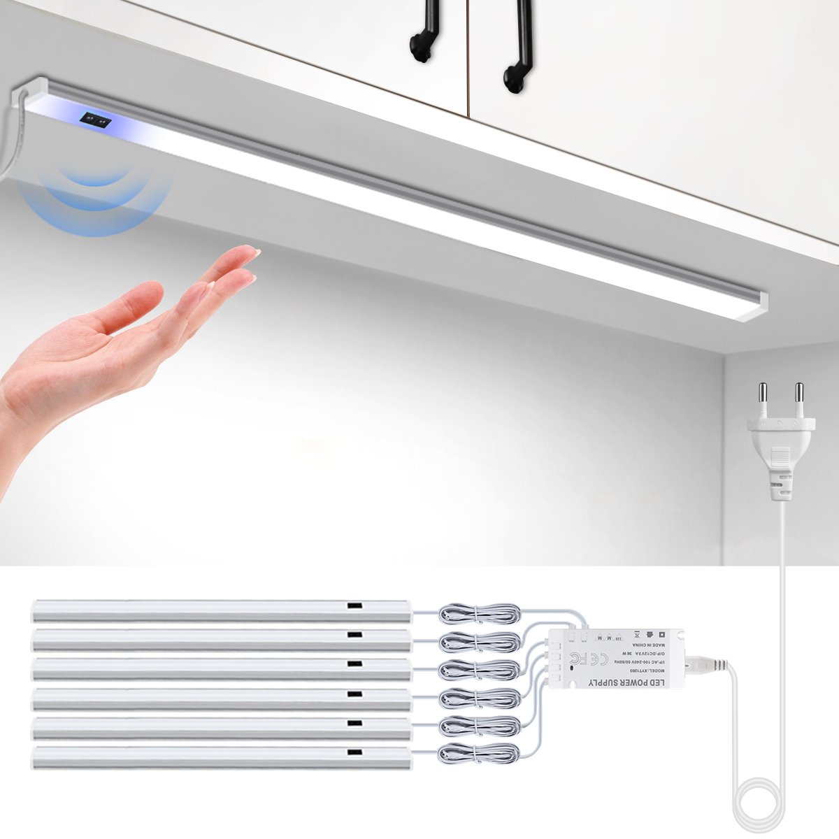Kitchen Appliances Cabinet - 욕실 주방 캐비닛 빛 손 스캔