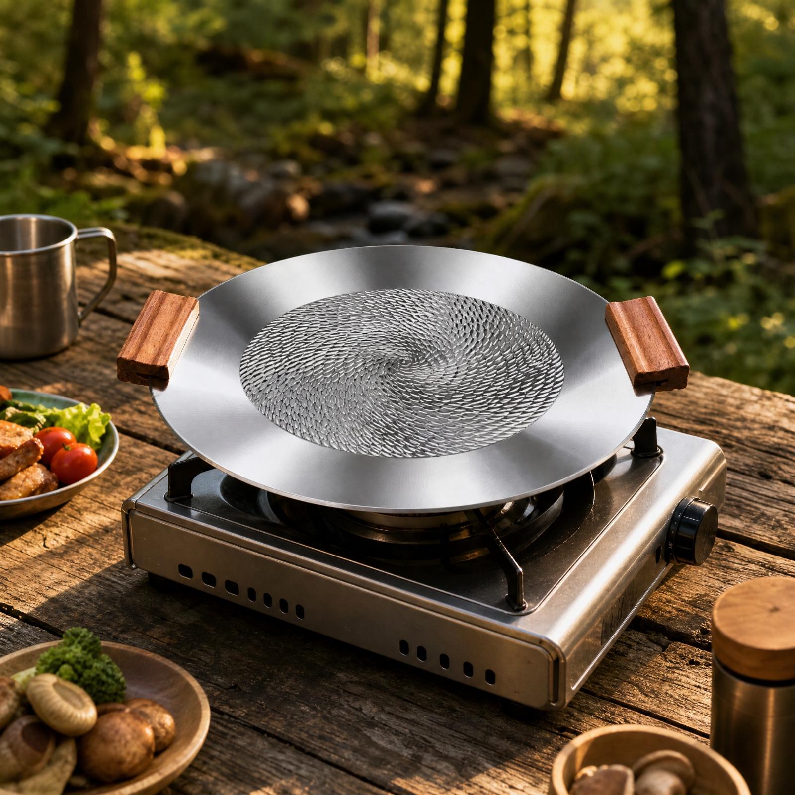다용도 호환성 논스틱 그릴 팬, 30cm, 3중 강철  - Induction Cooker 리뷰 및 가격