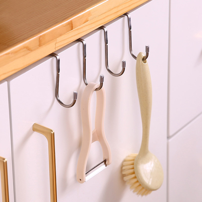 스테인리스 스틸 소재의 문걸이형 후크, 못질 없이 설치 - Kitchen Appliances Cabinet 리뷰 및 가격